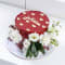 Red Je Taime Cake | Flowers